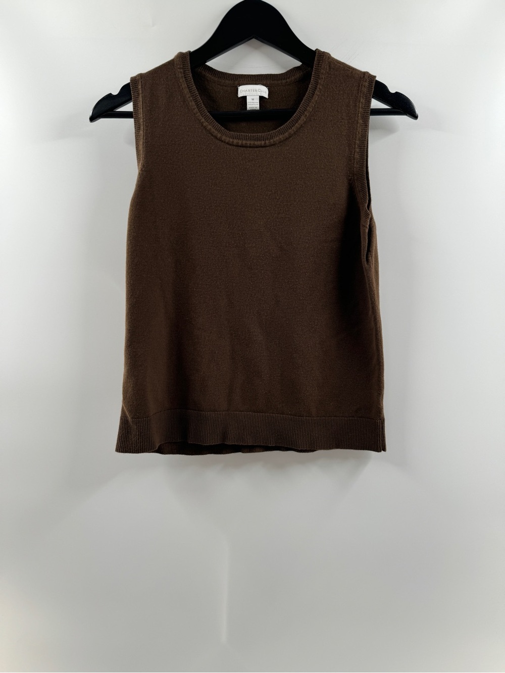 Charter Club Brown Knit Sweater Tank – Women's Medium